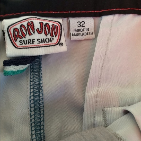 Ron- Jon Surf shop Skate Board flat front back pockets size 32 surf shorts - Picture 7 of 7